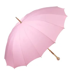 LIMITED COLLECTION - Pink Umbrella with Gold-Plated Handle and Quartz
