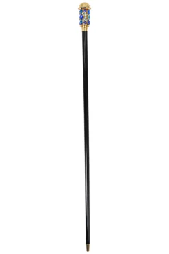 Luxurious Italian Tradition: 24K Gold-Plated Walking Cane Embellished