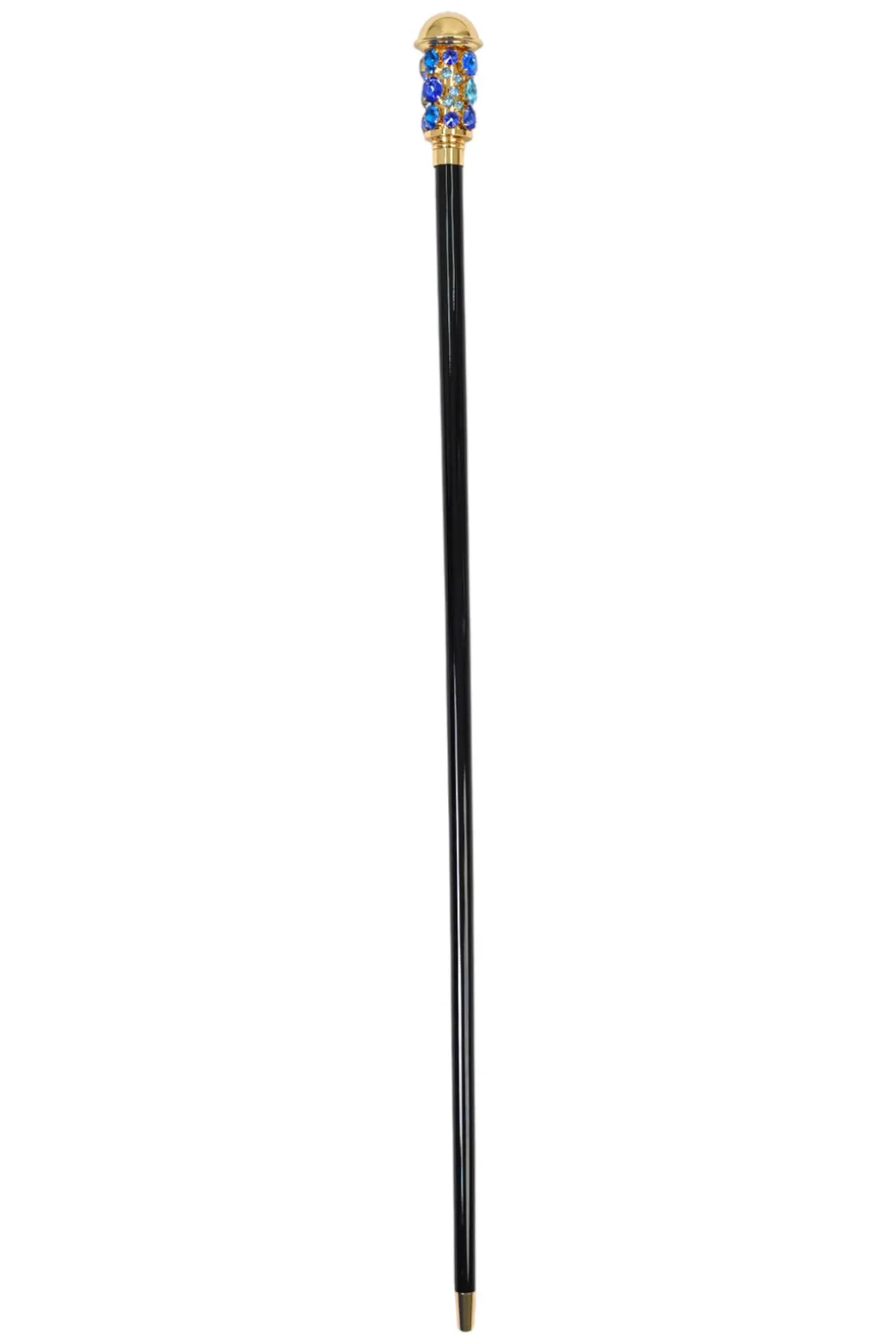 Luxurious Italian Tradition: 24K Gold-Plated Walking Cane Embellished
