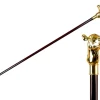 Luxury Walking Stick with Gold-Plated Camel Handle