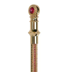 Majestic cane 24K goldplated with crystals - Limited collection