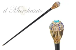 Manico a bosco multicolore - 24k Gold placcato