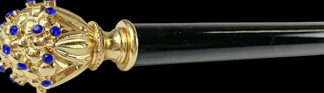 Manopola Milord con maestosi cristalli blu