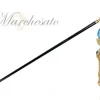 Meraviglioso Mylord Walking Canne con grande cristallo Aqua