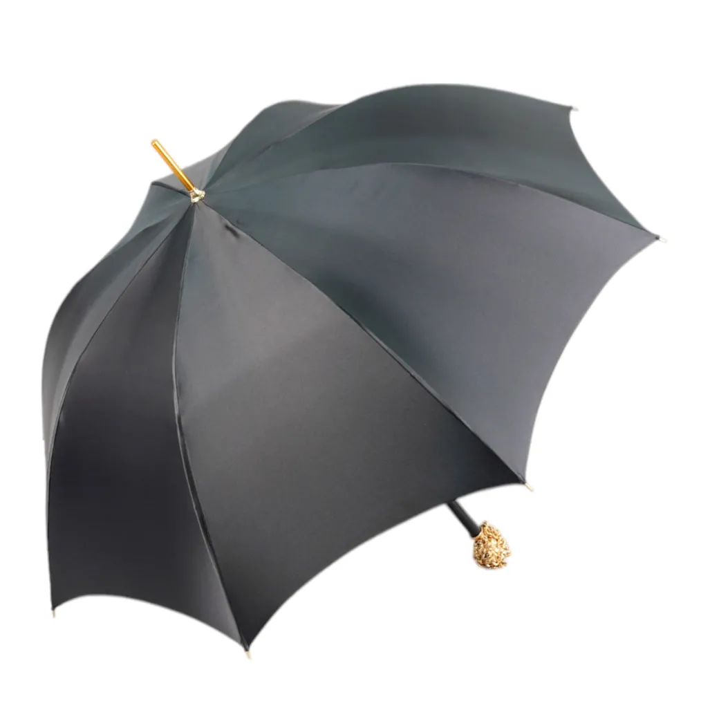 Mythical Elegance: il Marchesato Umbrella with Golden Medusa Accent