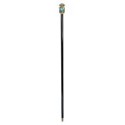 Oceanic Elegance: Exclusive Walking stick with Aquamarine Teardrop Cry