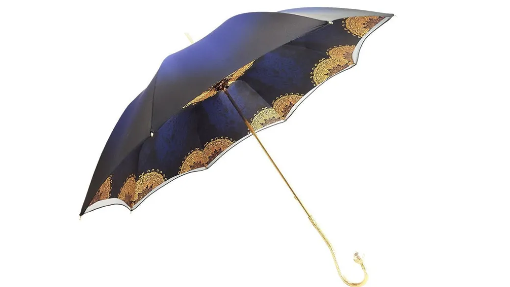 Ombrello alla moda finito in un lussuoso Raso blu