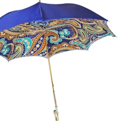 Ombrello artigianale con design astratto