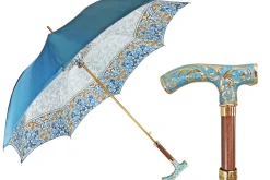 Ombrello azzurro fine ed elegante