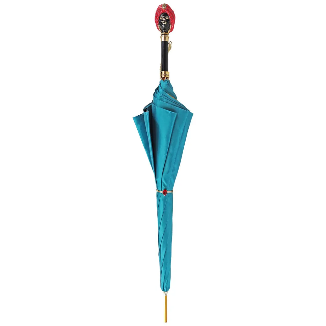 Ombrello azzurro fine ed elegante