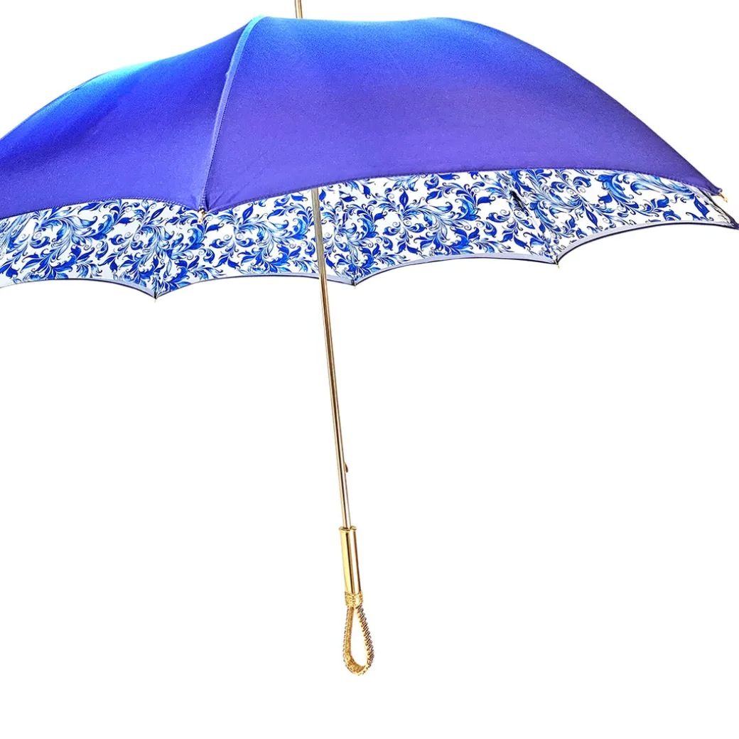 Ombrello azzurro fine ed elegante