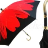 Ombrello bellissimo con fiore stampato rosso Alla moda Ombrelli Dahlia Ombrelli da donna firmati