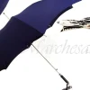 Ombrello blu da uomo con cane antichizzato