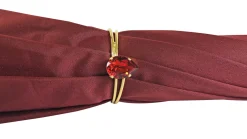 Ombrello Bordeaux cangiante con interno fantasia pizzo