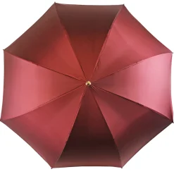 Ombrello Bordeaux cangiante con interno fantasia pizzo