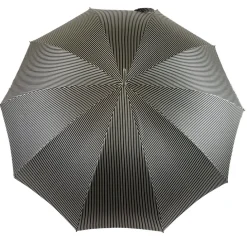 Ombrello classico a righe in bianco e nero