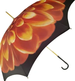 Ombrello con fiore astratto bronzo - Superlight