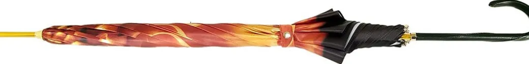 Ombrello con fiore astratto bronzo - Superlight