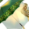 Ombrello con impugnatura pavone e cristalli smeraldo