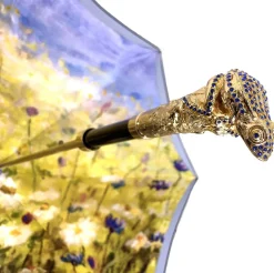 Ombrello con impugnatura Rana tempestata di Swarovski