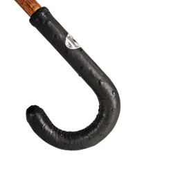 Ombrello con manico in pelle di struzzo