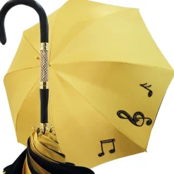 Ombrello con note musicali ricamato a mano - Esclusivo