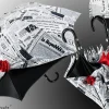 Ombrello Con Rosa, Collezione Giornale