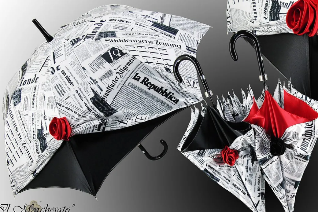 Ombrello Con Rosa, Collezione Giornale