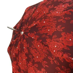 Ombrello con rose Rosse e cristalli Swarovksi