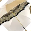 Ombrello con stampa leopardata, doppio tessuto