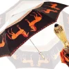 Ombrello corto da donna con cavalli stile romano