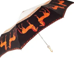 Ombrello corto da donna con cavalli stile romano