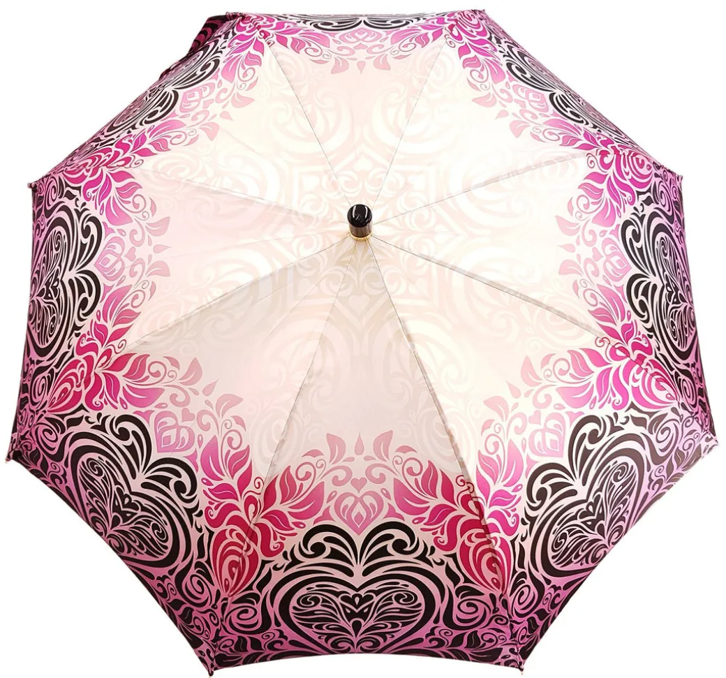 Ombrello da donna classico e luminoso damascato