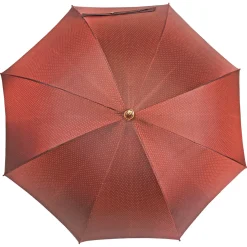 Ombrello da uomo classico con maniglia in pelle