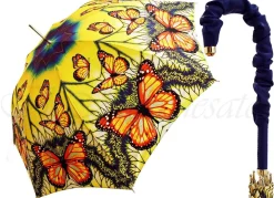 Ombrello di moda delle donne del bello modello luminoso delle farfalle