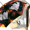 Ombrello dipinto con farfalla grande