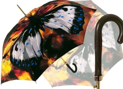 Ombrello dipinto con farfalla grande