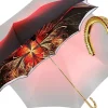 Ombrello doppio tessuto rosso da donna