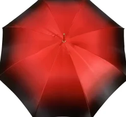 Ombrello doppio tessuto rosso da donna