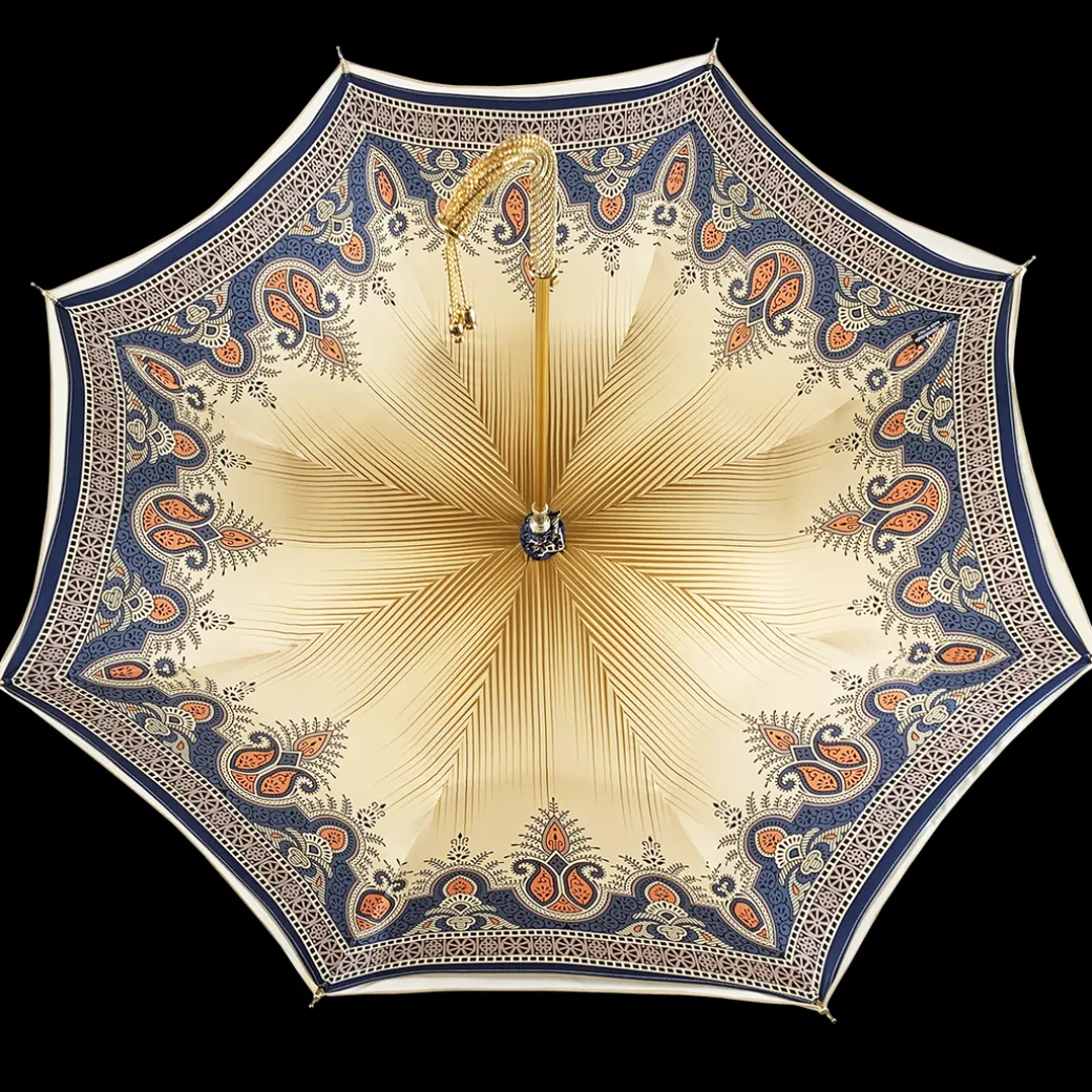 Ombrello dorato in un design Elegante