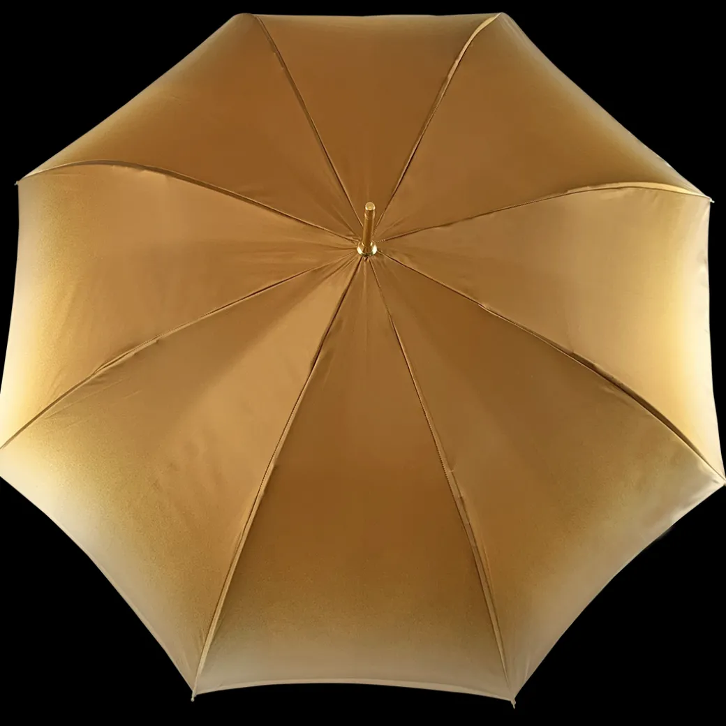 Ombrello dorato in un design Elegante