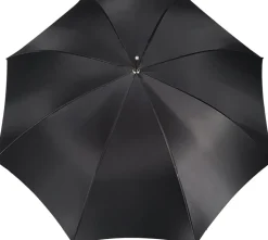 Ombrello elegante Con Doppio Strato In Raso Nero