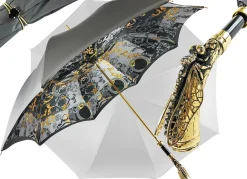 Ombrello elegante fatto a mano con libellula