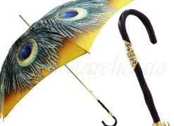 Ombrello esclusivo pavone da donna giallo