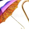 Ombrello estroverso Fuchsia e viola con corone