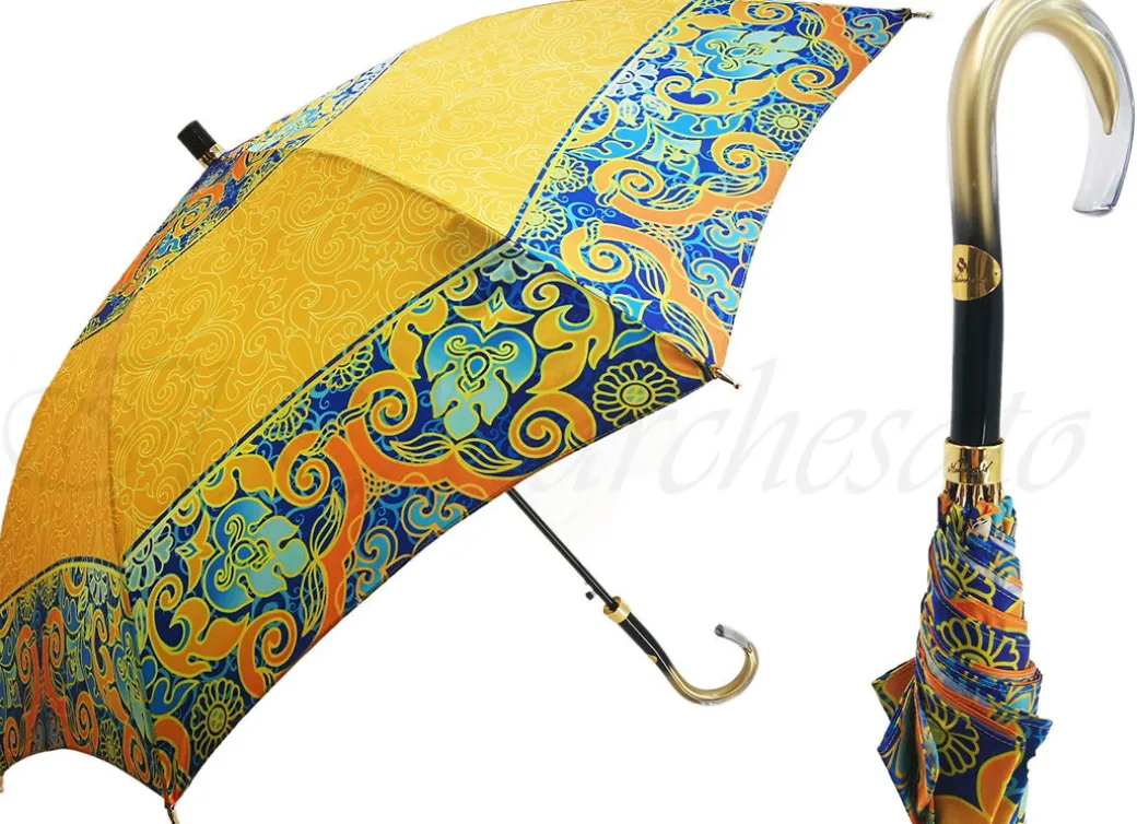Ombrello giallo e blu - Luminoso