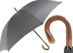 Ombrello maschile oversize Nero Extra Forte Tessuto