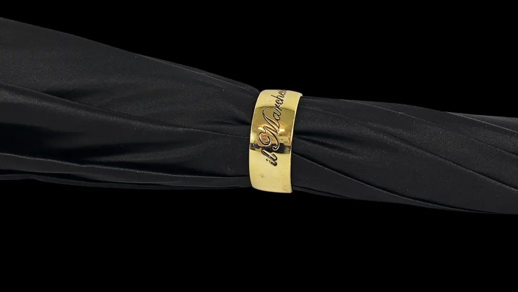 Ombrello nero Semplice ed elegante con design animalier