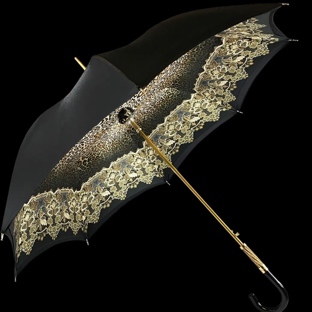 Ombrello nero Semplice ed elegante con design animalier
