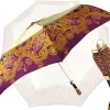 Ombrello pieghevole da donna crema e magenta